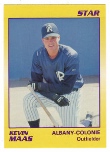 Kevin Maas - Albany-Colonie Yankees (Minor League Baseball Card) 1990 Star # 19 Mint