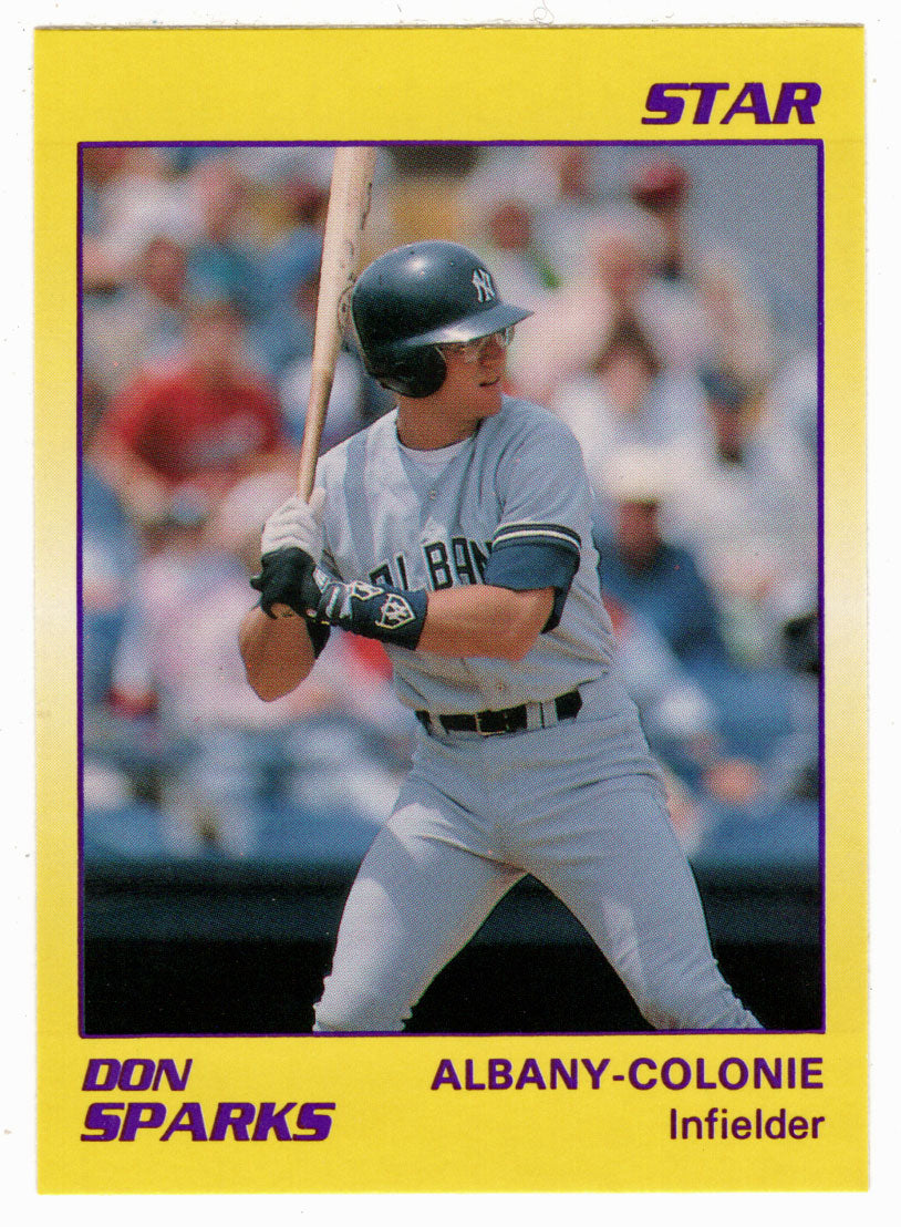 Don Sparks - Albany-Colonie Yankees (Minor League Baseball Card) 1990 Star # 53 Mint