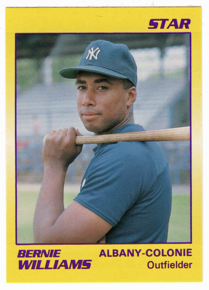 tBernie Williams - Albany-Colonie Yankees (Minor League Baseball Card) 1990 Star # 54 Mint