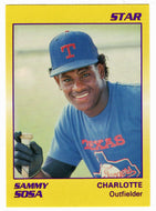 Sammy Sosa - Charlotte Rangers (Minor League Baseball Card) 1990 Star # 61 Mint