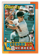 Cal Ripken - Baltimore Orioles - Record Breaker (MLB Baseball Card) 1990 Topps # 8 Mint