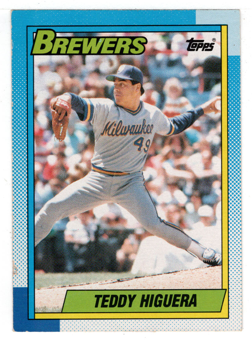 Teddy Higuera - Milwaukee Brewers (MLB Baseball Card) 1990 Topps # 15 Mint