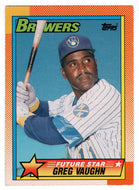 Greg Vaughn - Milwaukee Brewers (MLB Baseball Card) 1990 Topps # 57 Mint