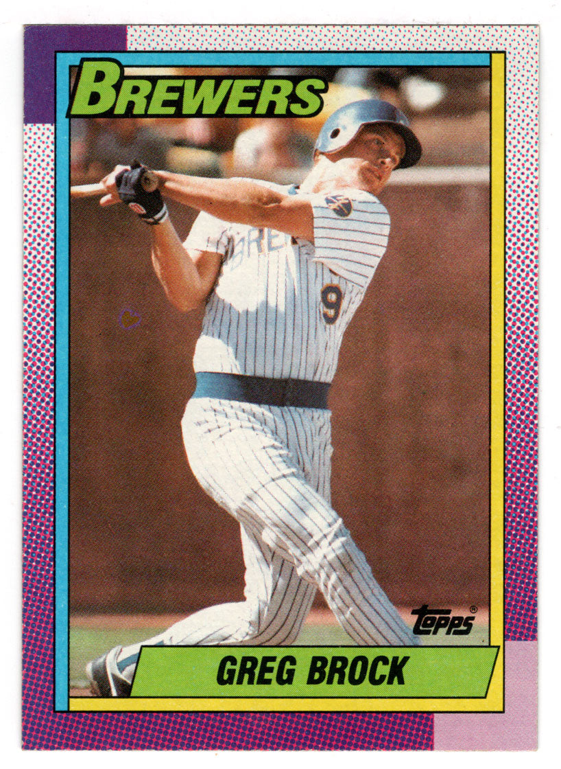 Greg Brock - Milwaukee Brewers (MLB Baseball Card) 1990 Topps # 139 Mint
