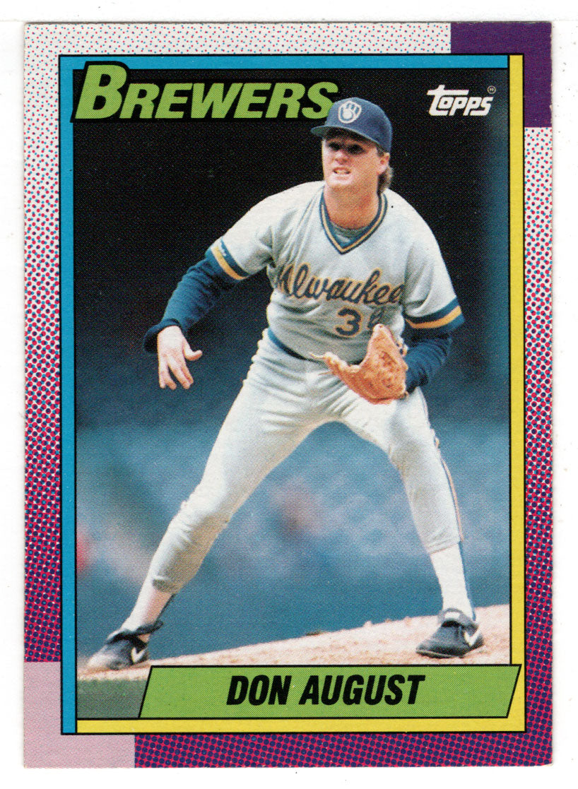 Don August - Milwaukee Brewers (MLB Baseball Card) 1990 Topps # 192 Mint