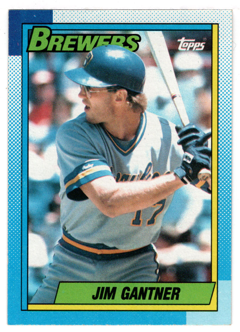 Jim Gantner - Milwaukee Brewers (MLB Baseball Card) 1990 Topps # 417 Mint