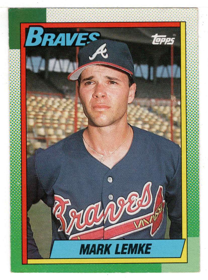 Mark Lemke - Atlanta Braves (MLB Baseball Card) 1990 Topps # 451