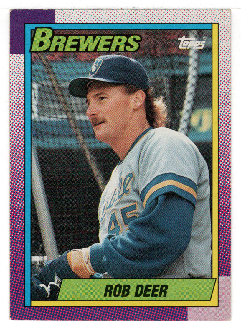 Rob Deer - Milwaukee Brewers (MLB Baseball Card) 1990 Topps # 615 Mint