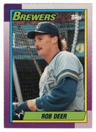 Rob Deer - Milwaukee Brewers (MLB Baseball Card) 1990 Topps # 615 Mint