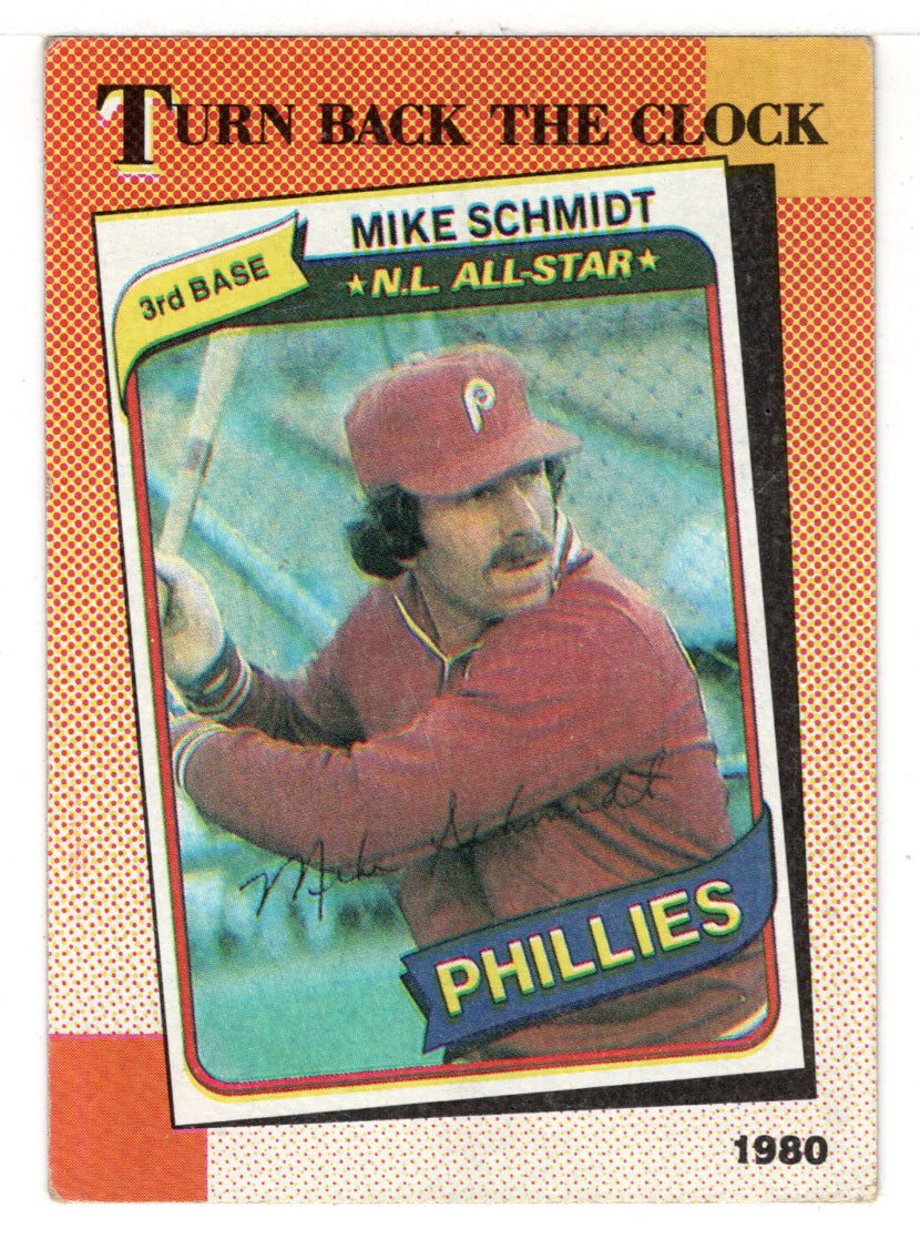 Mike Schmidt - Philadelphia Phillies - Turn Back the Clock (MLB Baseball Card) 1990 Topps # 662 Mint