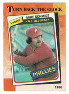 Mike Schmidt - Philadelphia Phillies - Turn Back the Clock (MLB Baseball Card) 1990 Topps # 662 Mint