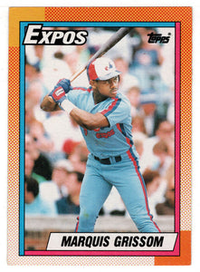 Marquis Grissom RC - Montreal Expos (MLB Baseball Card) 1990 Topps # 714 Mint