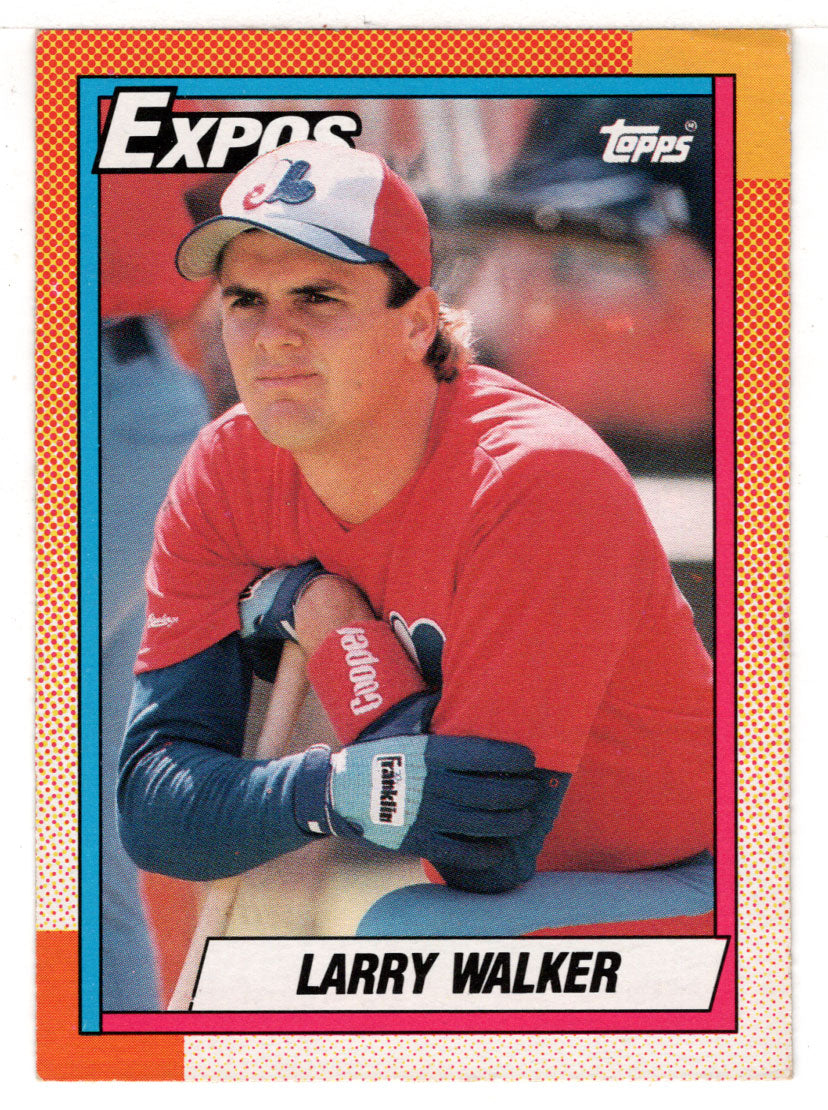 Larry Walker RC - Montreal Expos (MLB Baseball Card) 1990 Topps