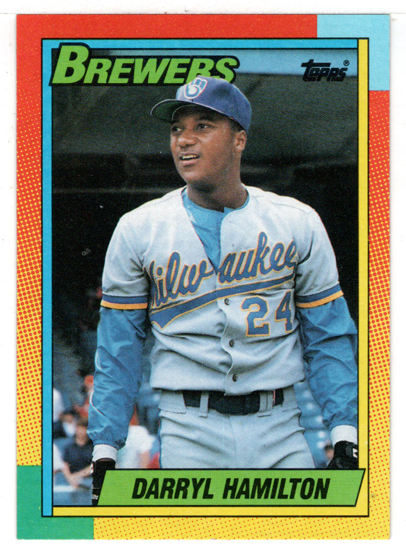 Darryl Hamilton - Milwaukee Brewers (MLB Baseball Card) 1990 Topps Traded # 35T Mint