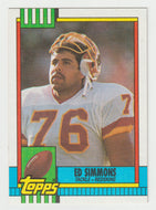 Ed Simmons RC - Washington Redskins (NFL Football Card) 1990 Topps # 134 Mint
