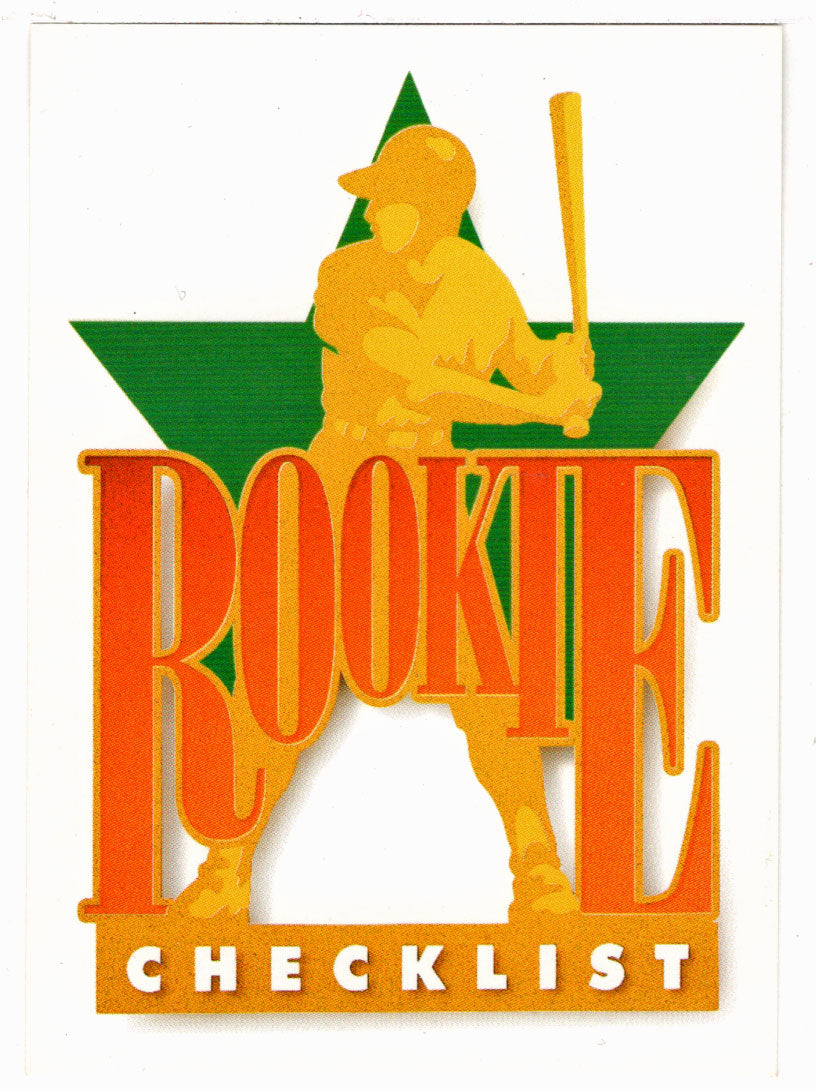 Star Rookie Checklist (MLB Baseball Card) 1990 Upper Deck # 1 Mint