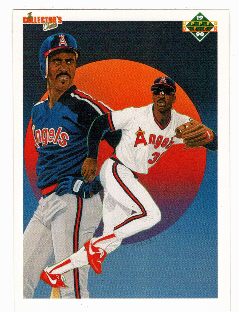 Devon White - California Angels - Checklist (MLB Baseball Card) 1990 Upper Deck # 5 Mint