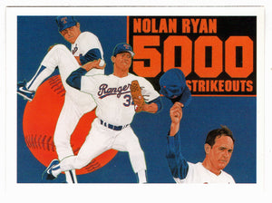 Nolan Ryan - "5000 Strikeouts" - Texas Rangers (MLB Baseball Card) 1990 Upper Deck # 34 Mint