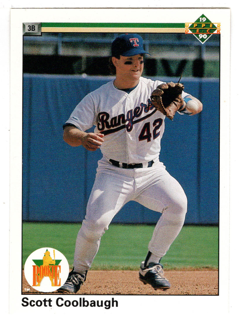 Scott Coolbaugh RC - Texas Rangers - Star Rookie (MLB Baseball Card) 1990 Upper Deck # 42 Mint