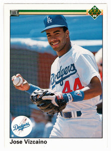 Jose Vizcaino RC - Los Angeles Dodgers (MLB Baseball Card) 1990 Upper Deck # 44 Mint