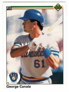 George Canale RC - Milwaukee Brewers (MLB Baseball Card) 1990 Upper Deck # 59 Mint