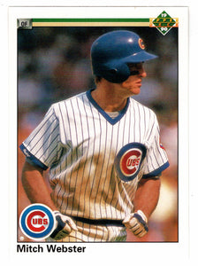 Mitch Webster - Chicago Cubs (MLB Baseball Card) 1990 Upper Deck # 153 Mint