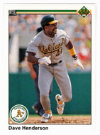 Dave Henderson - Oakland Athletics (MLB Baseball Card) 1990 Upper Deck # 206 Mint