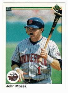 John Moses - Minnesota Twins (MLB Baseball Card) 1990 Upper Deck # 240 Mint