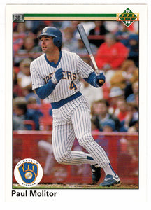 Paul Molitor - Milwaukee Brewers (MLB Baseball Card) 1990 Upper Deck # 254 Mint