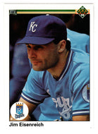 Jim Eisenreich - Kansas City Royals (MLB Baseball Card) 1990 Upper Deck # 294 Mint