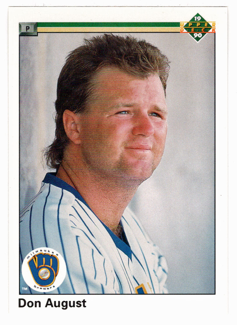 Don August - Milwaukee Brewers (MLB Baseball Card) 1990 Upper Deck # 295 Mint