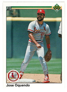 Jose Oquendo - St. Louis Cardinals (MLB Baseball Card) 1990 Upper Deck # 319 Mint