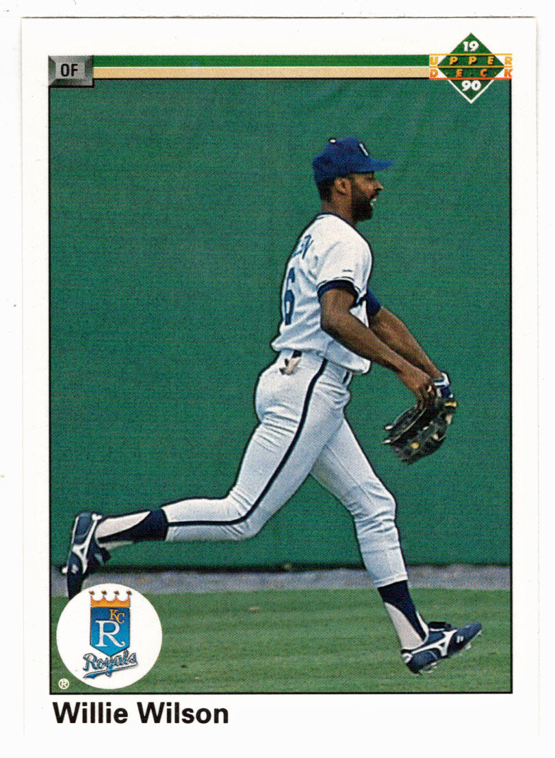 Willie Wilson - Kansas City Royals (MLB Baseball Card) 1990 Upper Deck # 349 Mint