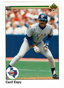 Cecil Espy - Texas Rangers (MLB Baseball Card) 1990 Upper Deck # 371 Mint