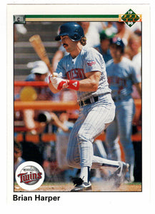 Brian Harper - Minnesota Twins (MLB Baseball Card) 1990 Upper Deck # 391 Mint