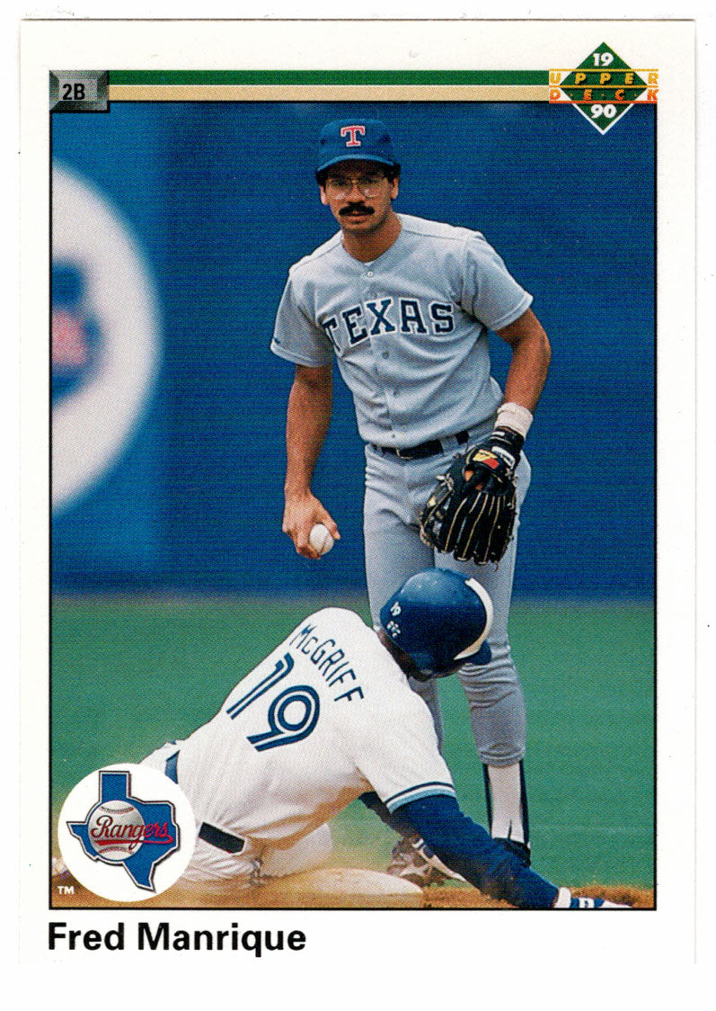 Fred Manrique - Texas Rangers (MLB Baseball Card) 1990 Upper Deck # 392 Mint