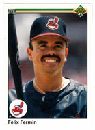 Felix Fermin - Cleveland Indians (MLB Baseball Card) 1990 Upper Deck # 409 Mint