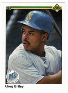 Greg Briley - Seattle Mariners (MLB Baseball Card) 1990 Upper Deck # 455 Mint