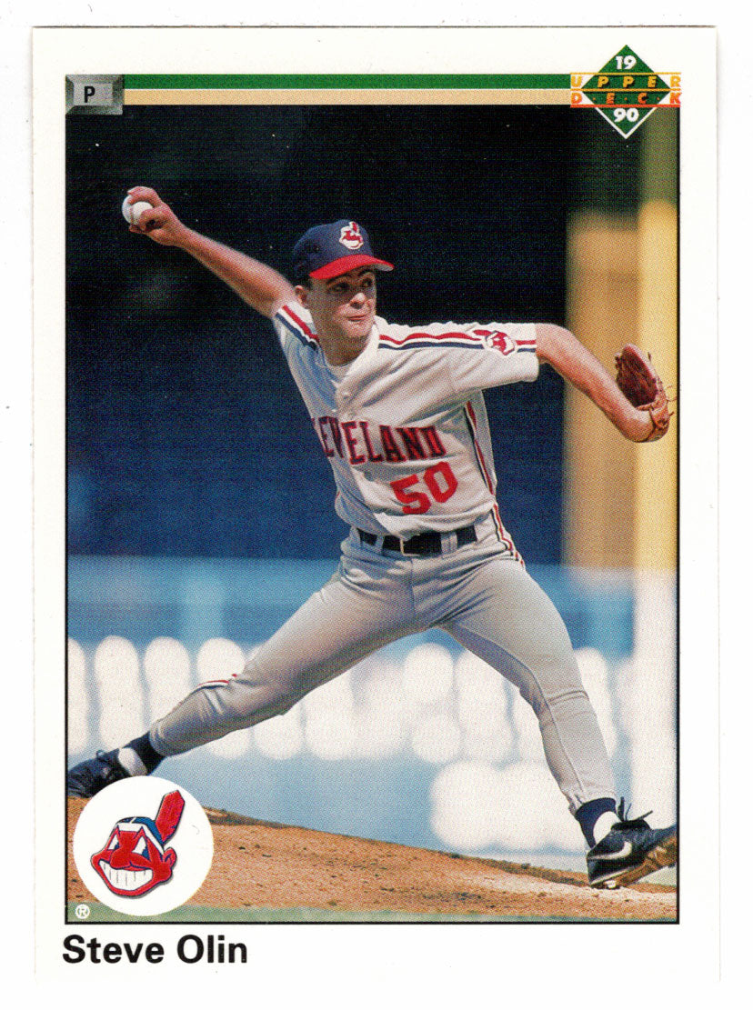 Steve Olin RC - Cleveland Indians (MLB Baseball Card) 1990 Upper Deck # 553 Mint