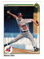 Steve Olin RC - Cleveland Indians (MLB Baseball Card) 1990 Upper Deck # 553 Mint
