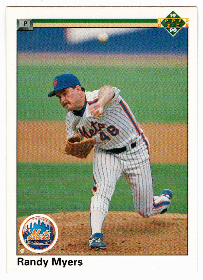 Randy Myers - New York Mets (MLB Baseball Card) 1990 Upper Deck # 581 Mint