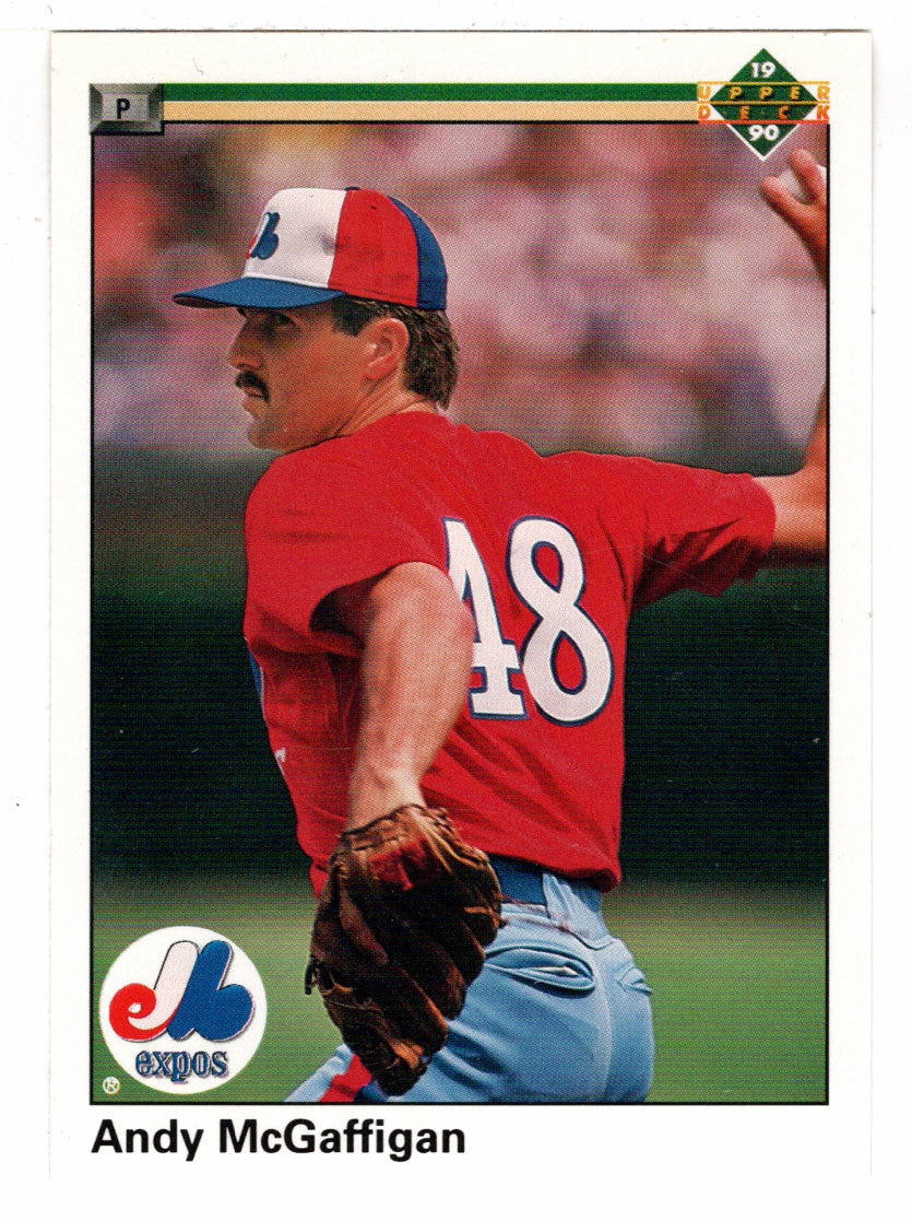 Andy McGaffigan - Montreal Expos (MLB Baseball Card) 1990 Upper Deck # 597 Mint