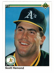 Scott Hemond RC - Oakland Athletics (MLB Baseball Card) 1990 Upper Deck # 727 Mint