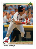 Carlos Baerga RC - Cleveland Indians (MLB Baseball Card) 1990 Upper Deck # 737 Mint