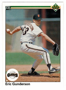 Eric Gunderson RC - San Francisco Giants (MLB Baseball Card) 1990 Upper Deck # 752 Mint