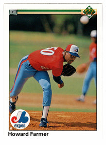 Howard Farmer RC - Montreal Expos (MLB Baseball Card) 1990 Upper Deck # 753 Mint