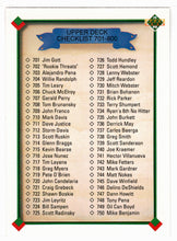 Load image into Gallery viewer, Checklist # 701 - # 800 (MLB Baseball Card) 1990 Upper Deck # 800 Mint
