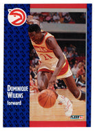Dominique Wilkins - Atlanta Hawks (NBA Basketball Card) 1991-92 Fleer # 6 Mint