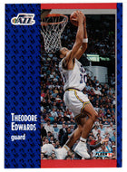 Blue Edwards - Utah Jazz (NBA Basketball Card) 1991-92 Fleer # 199 Mint