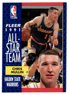 Chris Mullin - Golden State Warriors - All-Star Team (NBA Basketball Card) 1991-92 Fleer # 218 Mint